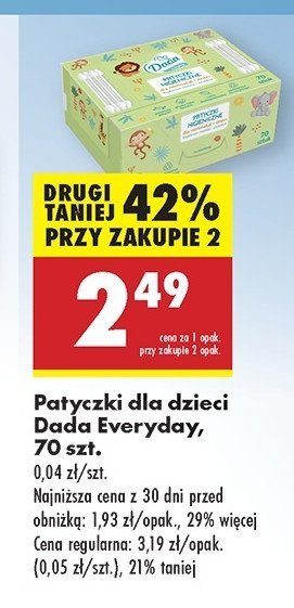 Patyczki dla niemowląt Dada promocja