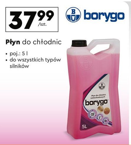 Płyn do chłodnic różowy Borygo promocja