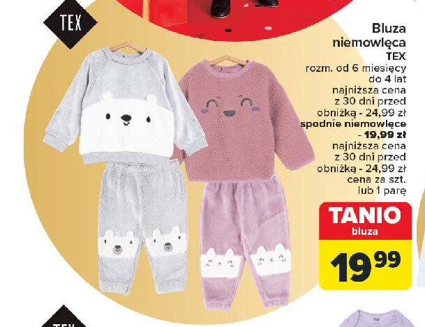 Bluza niemowlęca Tex promocja w Carrefour