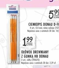 Ołówek drewniany z gumką Donau (biella) promocja