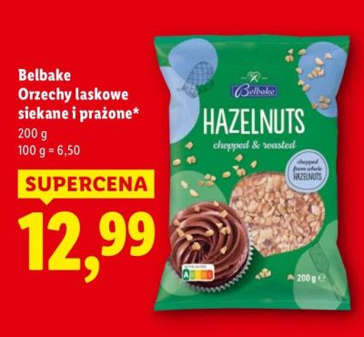 Orzechy laskowe siekane i prażone promocja w Lidl