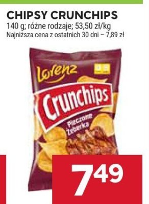 Chipsy Crunchips Lorenz promocja w Stokrotka