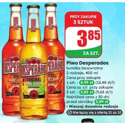 Piwo Desperados Original promocja w Dino