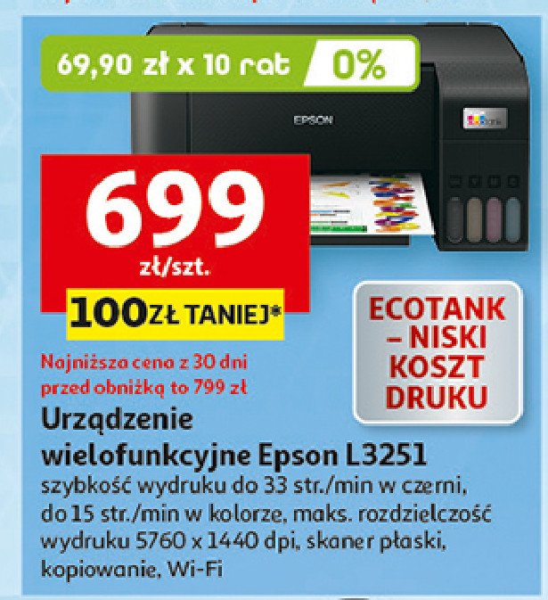 Urządzenie wielofunkcyjne l3251 Epson promocja