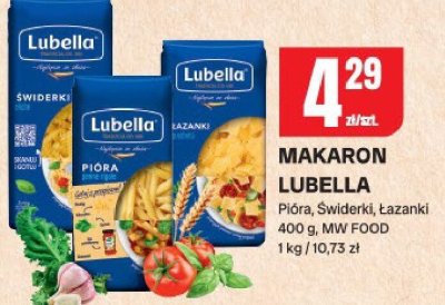 Makaron Lubella Pióra, Świderki, Łazanki promocja w Chorten