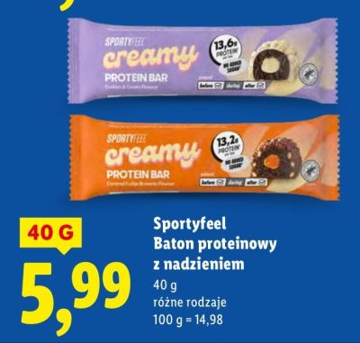 Baton proteinowy z nadzieniem, różne rodzaje promocja w Lidl