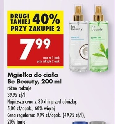 Mgiełka do ciała coconut Be beauty Be beauty care promocja