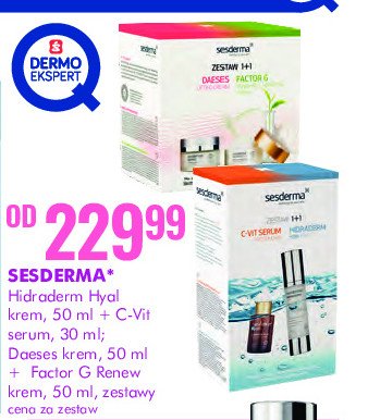 Zestaw w pude艂ku krem 50 ml + serum 30 ml Sesderma c-vit promocja
