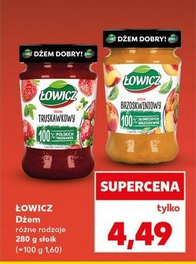 Dżem brzoskwiniowy Łowicz promocja