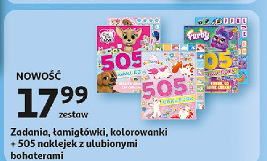 505 naklejek - furby promocja w Auchan