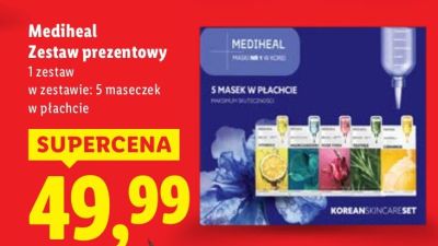 Zestaw prezentowy - 5 szt. maseczek w płachcie promocja w Lidl