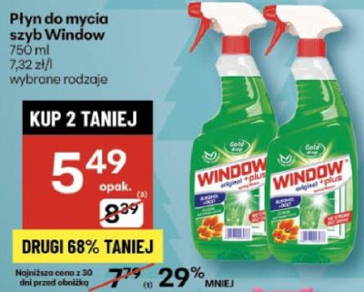 Płyn do mycia szyb Window 750 ml promocja w Delikatesy Centrum
