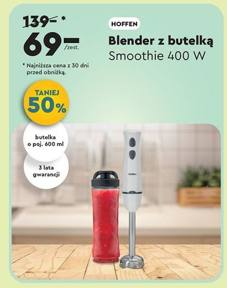 Blender smoothue 400w Hoffen promocja