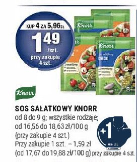 Francuski Knorr sos sa艂atkowy promocja