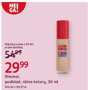 Podkład Rimmel lasting finish promocja w Rossmann