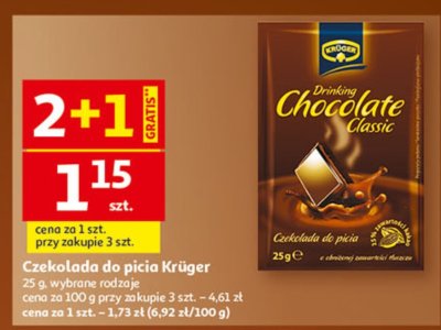 Czekolada do picia Krüger promocja w Auchan