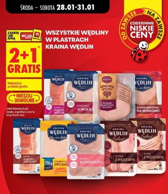 Boczek parzoną wędzoną Kraina Wędlin promocja w Biedronka