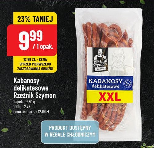 Kabanosy delikatesowe Rzeźnik szymon poleca promocja w POLOmarket