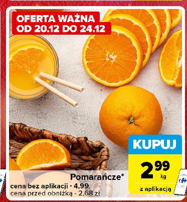 Pomarańcze promocja w Carrefour Express