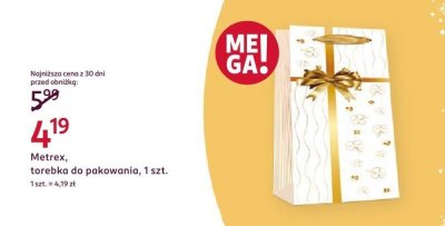 Torebka do pakowania Metrex, 1 szt. promocja w Rossmann