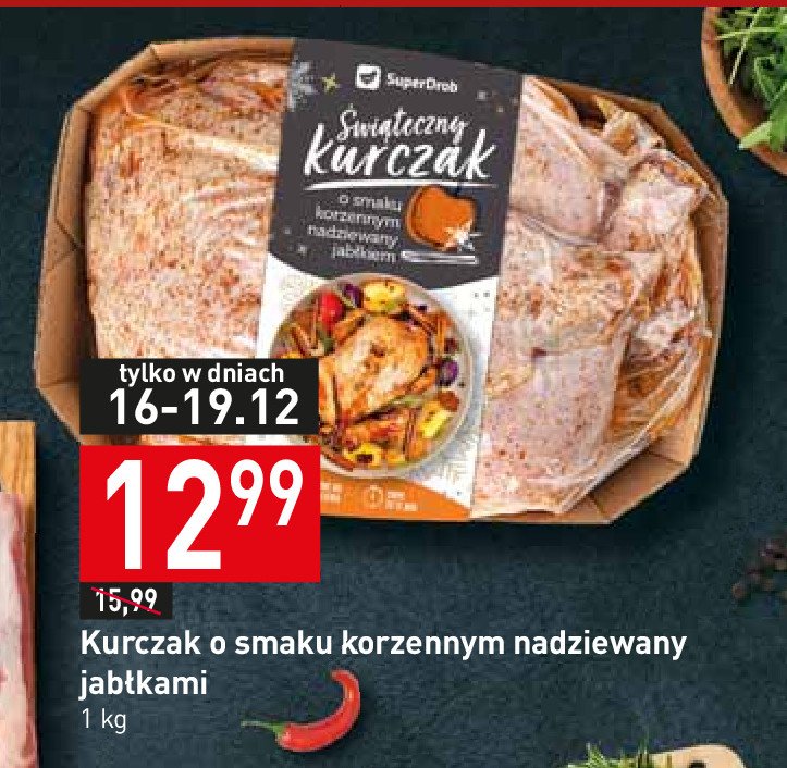 Kurczak 艣wi膮teczny korzenny nadziewany jab艂kiem Superdrob promocja