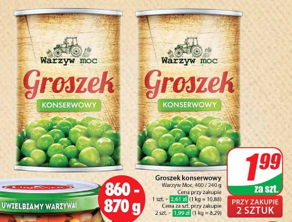 Groszek konserwowy Warzyw moc promocja