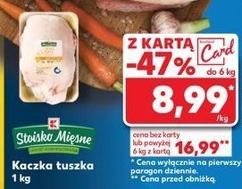 Kaczka tusza Stoisko mięsne promocja