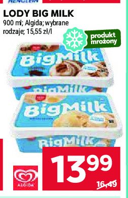 Lody smietankowe Algida big milk promocja