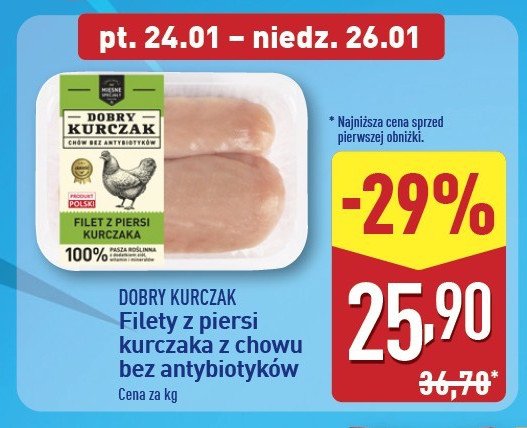 Filet z piersi kurczaka Mięsne specjały dobry kurczak promocja w Aldi