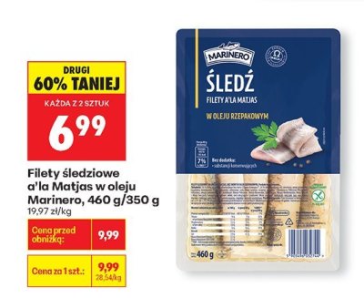 Filety śledziowe a'la Matjas w oleju  promocja w Biedronka