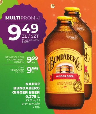 Napój Bundaberg Ginger Beer 0,375 L promocja w Duży Ben