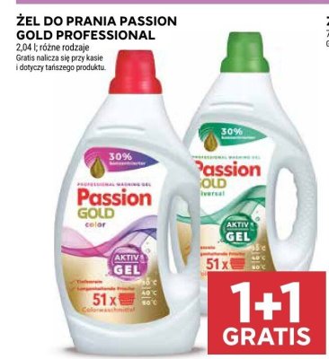 Żel do prania Passion Gold Professional promocja w Stokrotka