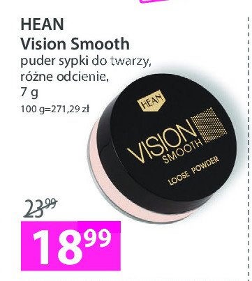 Puder do twarzy sypki Hean vision smooth Hean cosmetics promocja