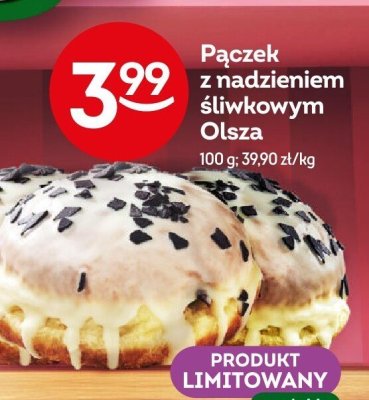 Pączek z nadzieniem śliwkowym Olsza promocja w Żabka
