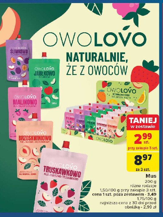 Mus 艣liwkowy Owolovo promocja