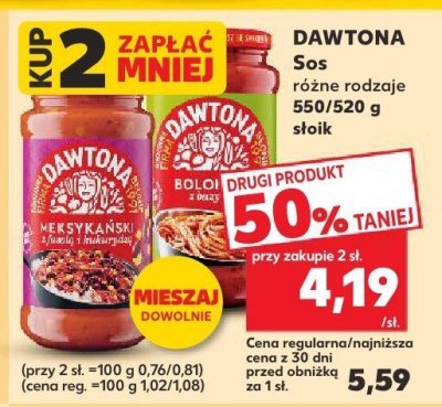 Sos różne rodzaje promocja w Kaufland