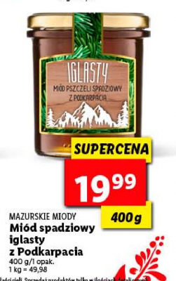 Mi贸d polski spad藕 iglasta Mazurskie miody Mazurskie miody1 promocja