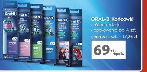 Końcówki do szczoteczek eb 60-4 Oral-b 3d white promocja