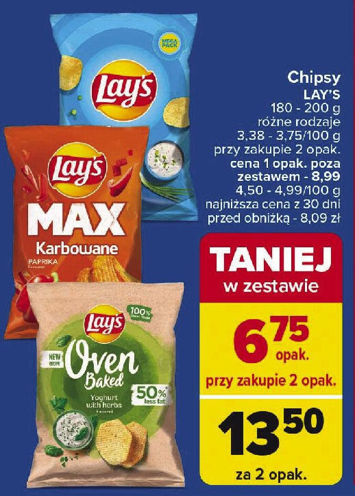 Chipsy fromage Lay's promocja