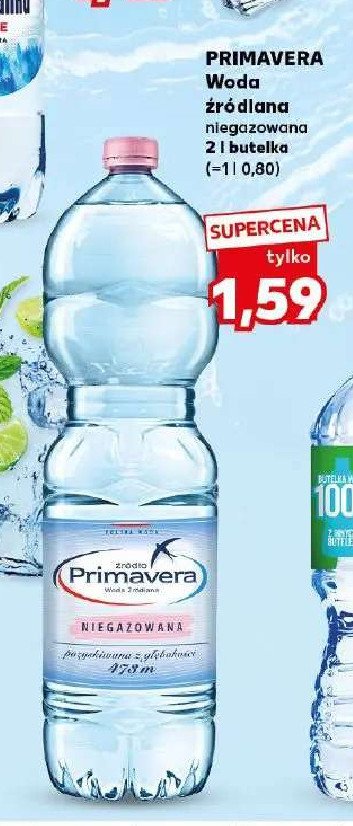 Woda niegazowana Primavera promocja