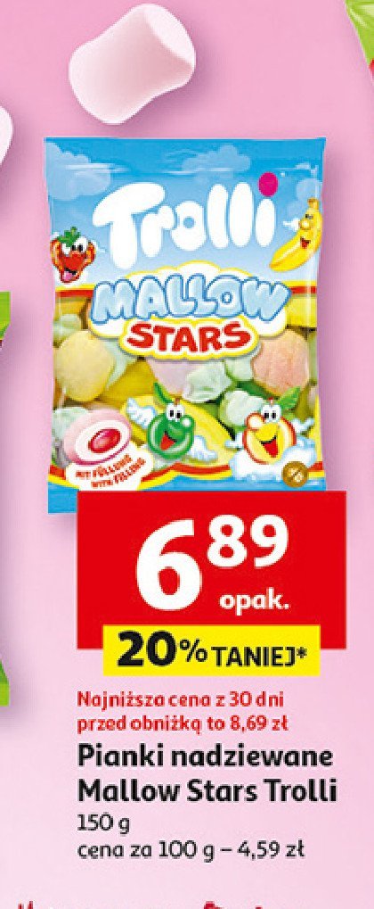 Pianki mallowstars wieloowocowe Trolli promocja