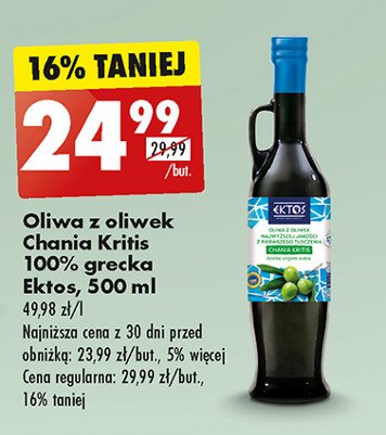 Oliwa z oliwek Ektos promocja