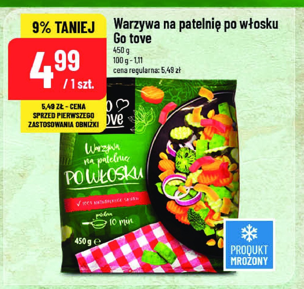 Warzywa na patelnie po włosku Gotove promocja w POLOmarket