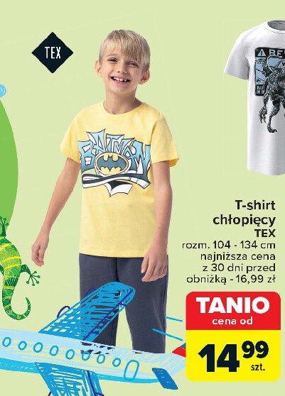 T-shirt chłopięcy 104-134 cm Tex promocja