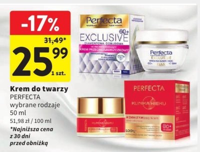 Krem do twarzy PERFECTA wybrane rodzaje promocja w Intermarche
