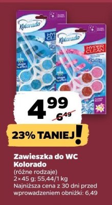 Zawieszka do WC Kolorado promocja w Netto