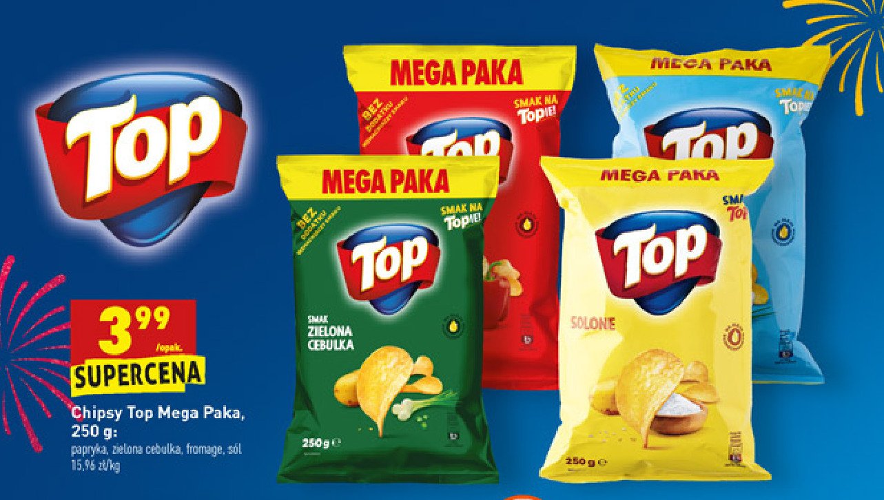 Chipsy fromage Top chips Top (biedronka) promocja