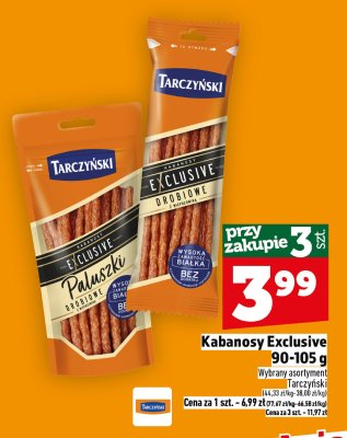 Kabanosy Exclusive Tarczyński Kabanosy drobiowe z wieprzowiną promocja w TOPAZ
