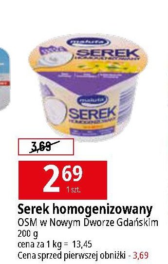 Serek waniliowy bez laktozy Maluta promocja