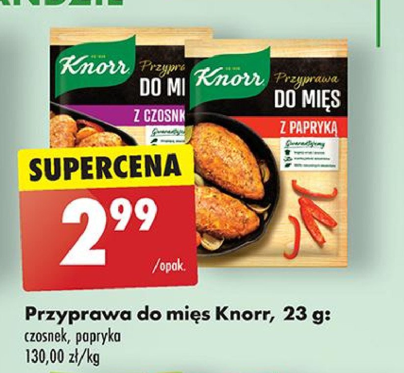 Przyprawa do mięs z czosnkiem Knorr przyprawa promocja